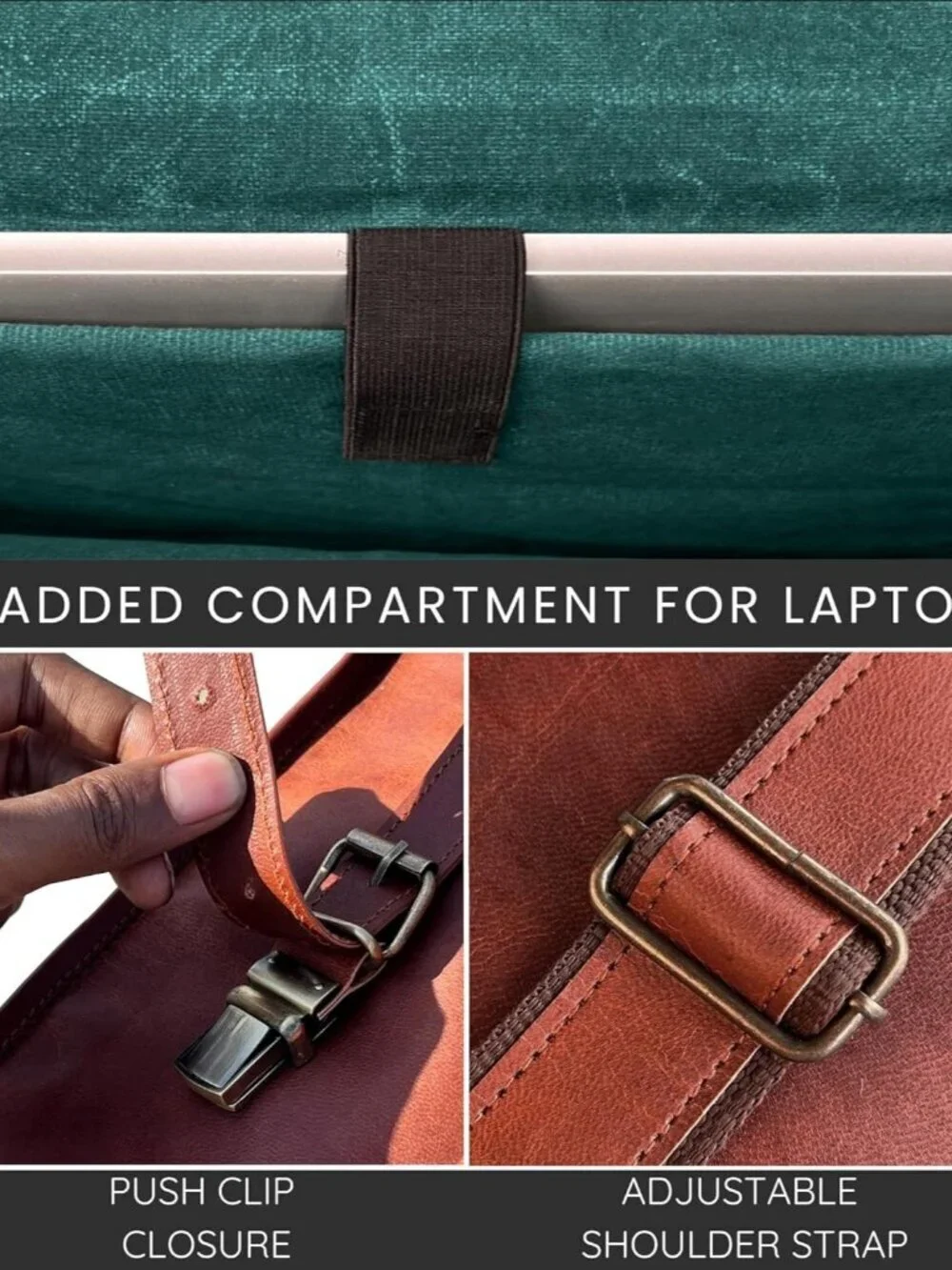 Men's Brown Grain Leather Vintage Satchel Travel Crossbody Stylish Messenger Bag